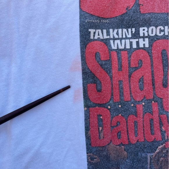 Men's Mitchell&Ness T-Shirt White Shaq O'Neill M Streetwear 90s Magic NBA Dunk - Picture 7 of 15